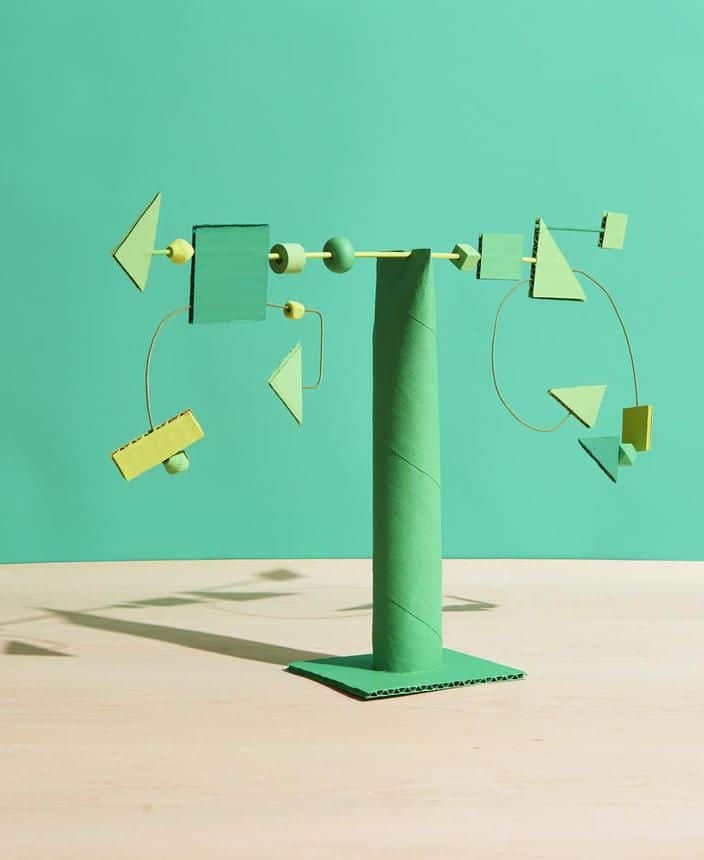 balance sculpture fall crafts for children