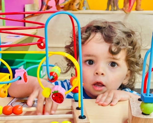 kid playing at a Chicago daycare