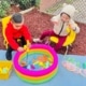 kids playing outside in summer