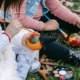 kids doing Halloween art projects