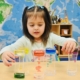 toddler trying mind exercises