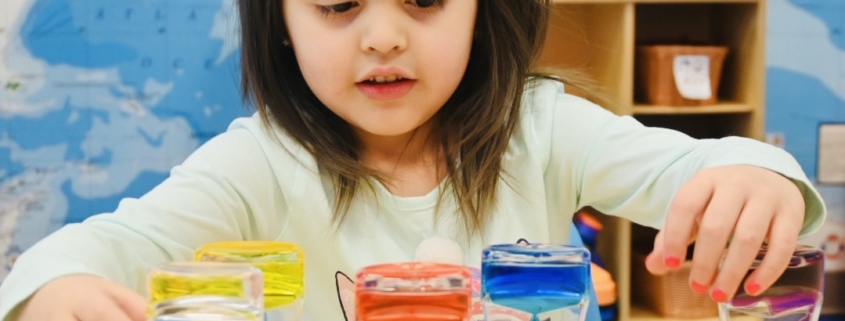 toddler trying mind exercises