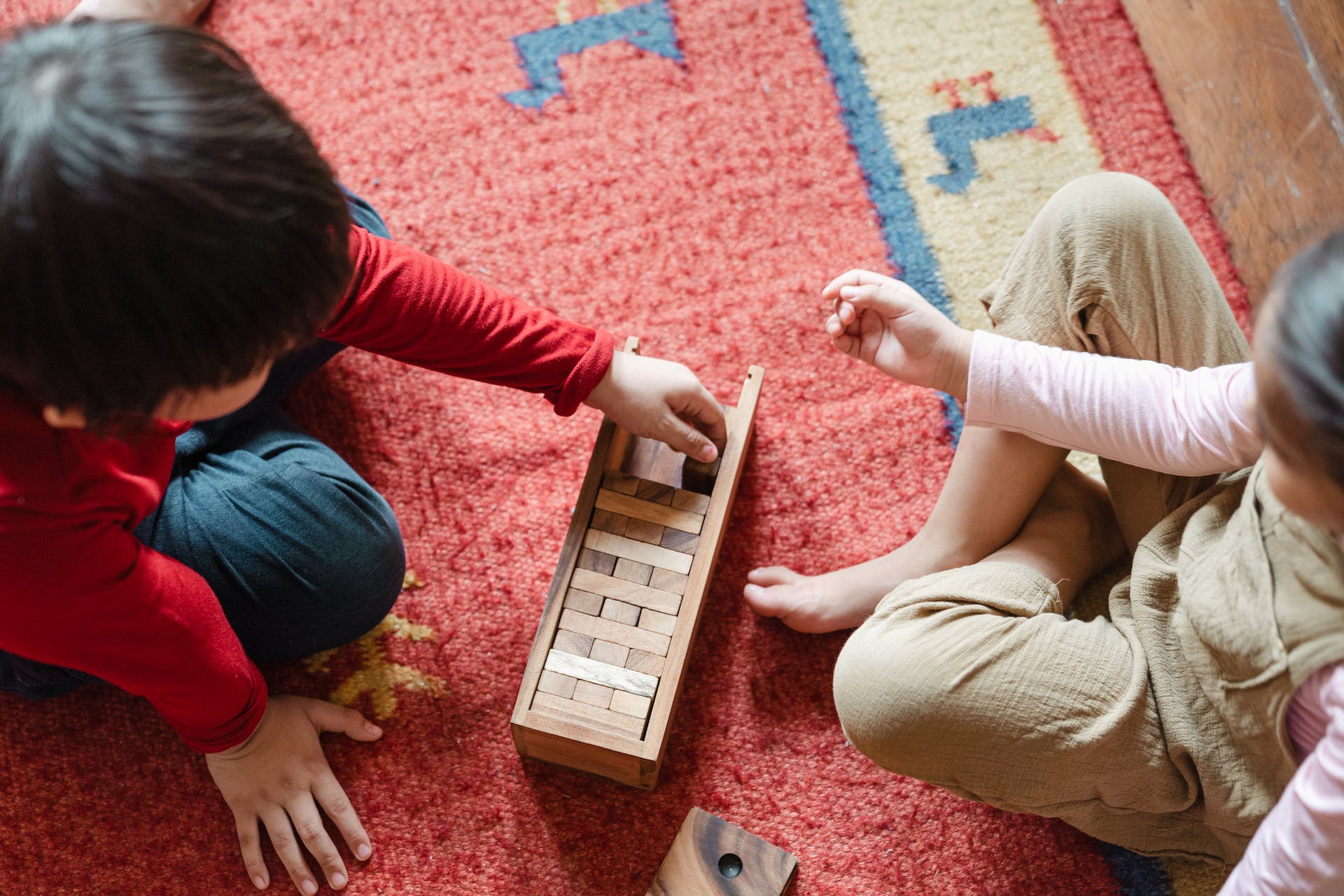 Kids playing skill games