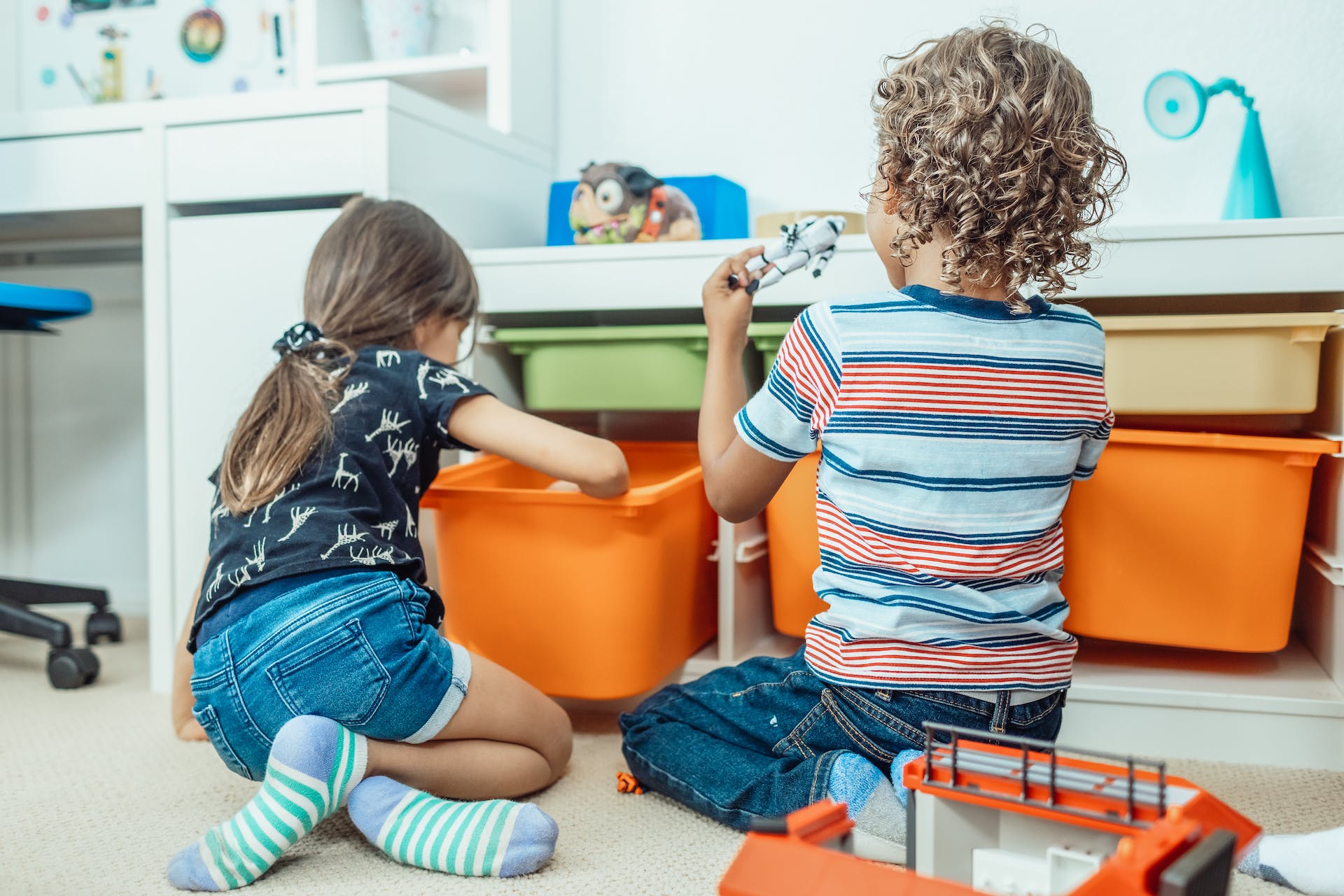 children enjoying their playdate